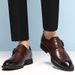 Euro Step Business Casual British Brogue Carved Formal Leather Men's Large Size Wedding Shoes Soft Sole_vogvips.com