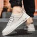 2026 New Spring Slip-on Casual Shoes Men's Shoes Real Super Leather Mesh Soft Sole Lightweight Sports Sneakers Youth Shoes_vogvips.com