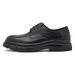 Euro Step 2025 Spring Autumn British Style Big Business Casual Leather Men Lightweight Thick Sole Derby Shoes Black Round Toe_vogvips.com