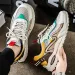 The New Color-blocking Wear-resistant Lace-up Large-sized Running Shoes With A Strong And Thick Soles Are Versatile For Students_vogvips.com