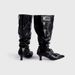 Women's Shoes New Heavy Duty Large Tube Fashionable Pile Boots Long Boots Pleated Fashion Retro Rubbed Color High Top Knight Boots_vogvips.com
