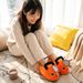 New Winter Pochita Chainsaw Man Devil Plush Slippers For Home Warmth, Cute Couple Cotton Shoes_vogvips.com