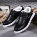 European Warm Series Fleece-Lined Thickened Warm Korean Style Trendy Waterproof Leather Men's Double Cotton Casual Shoes Winter_vogvips.com