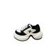 2025 Zhao Lusi Same Style Thick-Soled 8Cm Ripple Platform Cross Flower Dad Shoes Sneakers Women's Trendy_vogvips.com