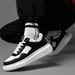 Men's Shoes Inner Height Increase Sports And Leisure Shoes, Small White Shoes, Low-top Cowhide Surace Thick-soled Running Sports Board Shoes_vogvips.com
