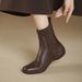 Soft Leather Low Boots&Short Boots,Sports Soled Soft Soled Elastic Socks Women's Boots, New Boots,Autumn&Winter 2025,Flat Bottomed Small Leather Boots_vogvips.com