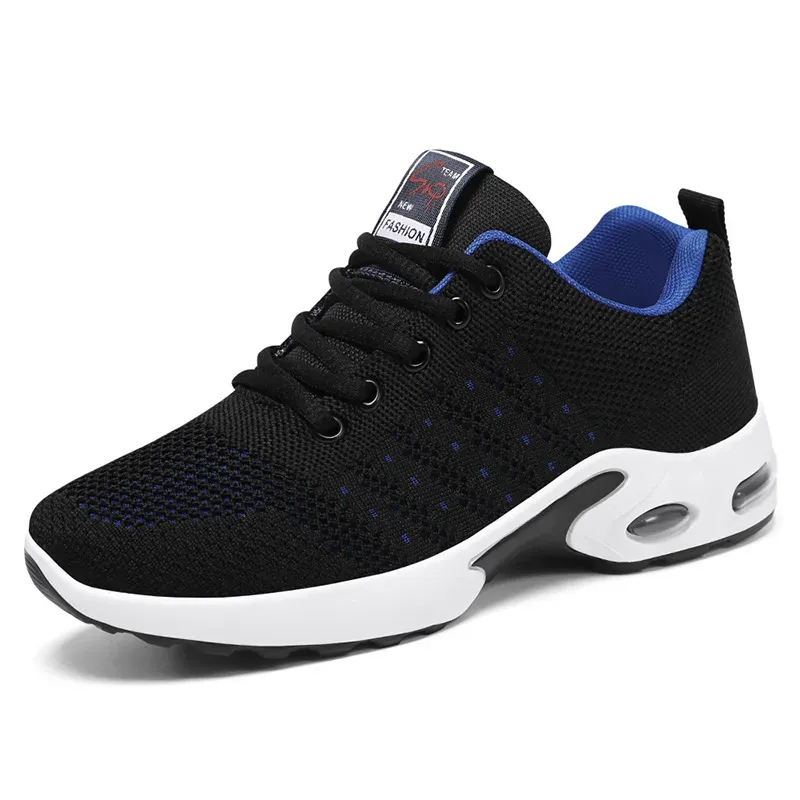 Men New Fashion Trend Casual Style Shoes Mesh Breathable Comfortable Sneakers Running Walking Blue Free Shipping Ss1_vogvips.com