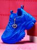 7cm Height-Increasing Outdoor All-Season Fashion Casual Sports Shoes 3D DIY Detachable Metal Gold Heart Decoration Chain_vogvips.com