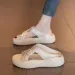 Cool Slippers For Women's Summer Outdoor Wear 2026 New Style Thick Soled Beach Sandals Fashionable One Piece Drag_vogvips.com