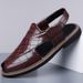 Brand Casual Leather 2026 Fashion Men's Outdoor Walking Slippers Comfy Beach Shoes High Quality Men Flat Sandals_vogvips.com