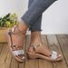 2024 European And American Summer New Large Size Peep-Toe Cross-Border Foreign Trade Women's Wedge Heel Sandals_vogvips.com