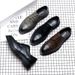 Summer New Brogue Formal Business Casual Leather British Style Carved Low-top Men's Shoes_vogvips.com