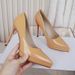 968-10 Ultra-high Slim Heel Pointed Waterproof Platform Square Buckle Patent Leather Hollow Back Strap Women's Singles_vogvips.com