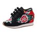No Shoe Box Goods, Ethnic Style Low High Heels, Travel Embroidered Cloth Shoes, Women's Shoes_vogvips.com