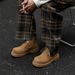 Big Head Derby Shoes Men's Tide Round Head Vintage Martin Boots Tooling Boots High Top Desert Short Boots_vogvips.com