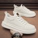 European Warm Series Men's 2025 New Casual Leather Korean Style Trendy Thick-Soled Sports White Sneakers Winter Fleece-Lined Cotton Shoes_vogvips.com