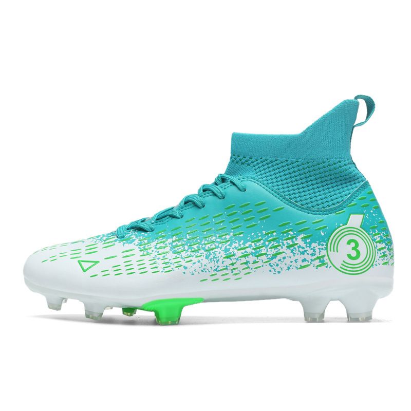Men's Breathable High-Top Football Boots Pirate Style With Short And Broken Studs_vogvips.com