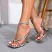 European American Sexy Square-toed Stitto Metallic Glamorous And Fashionab High-heed Sandals, Cross-border_vogvips.com