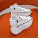 Women's Dad 2023 Autumn High-top Sports Casual Versatile Thick-soled Fashion Short Boots Trendy Shoes Korean Style White_vogvips.com