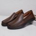 New cowhide wear-resistant anti-slip line men's leather shoes_vogvips.com