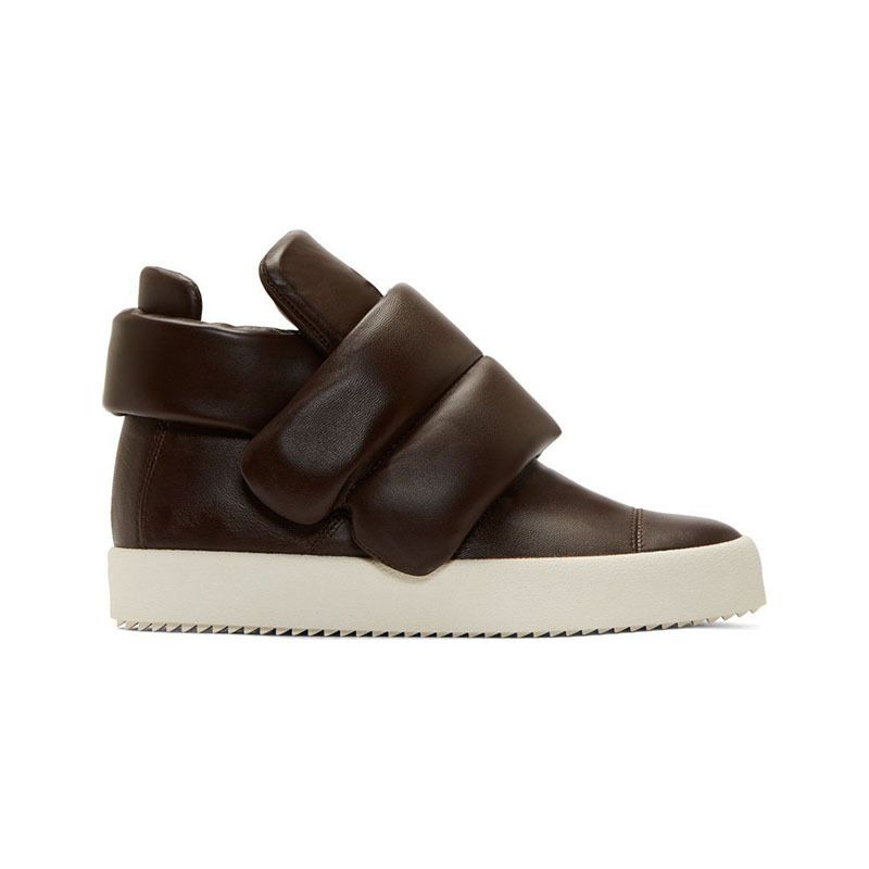 High Top Velcro Loafers White Sneakers Chunky Platform Shoes Spring Summer Style New in Stock Men's Shoes_vogvips.com
