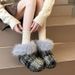 5cm Height Increasing Furry Snow For Women Thick Sole 2025 Winter New Niche Cotton Shoes Warm Fleece Short Boots_vogvips.com