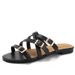 Fashionable Casual Flat Round-toe Slip-on Women, Suitable For Summer Outdoor Travel Seaside, Simple And Versatile_vogvips.com