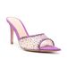 P9trade Stiletto Heel Rhinestone High Heel Slippers Pointed Toe Open Toe Slip-on High Heel Sandals Fashionable European And American Style Versatile_vogvips.com