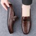 Half-drag Casual Men's Casual Shoes Service Men's Casual Leather Shoes Soft-soled Lazy Loafers_vogvips.com