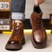 European Warm Series Martin Autumn Winter 2025 Fleece Lined Warm Trendy Mid-Cut Men's Boots_vogvips.com