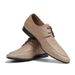 New Top Layer Cowhide Round Toe Crocodile Pattern For Men Trendy Genuine Leather Derby Business Formal Men's Shoes_vogvips.com