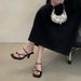Leg-lengthening, Off-white, Square-toe, Open-toe Stiletto Heels – Stylish, Sexy, And Ethereal Summer Sandals For Women_vogvips.com