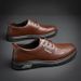 2024 Spring New Genuine Leather Soft Sole Breathable Versatile Men's Black Formal Business Casual Shoes_vogvips.com