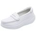 Nurse Shoes Women's Single Shoes Breathable Soft Soles Thick Soles Raising Platform Shoes_vogvips.com