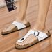 2025 Handmade Men's Flip Flops Comfortable Soft Sole Beach Sandals Non-Slip Outdoor Slippers Lightweight Casual Shoes_vogvips.com