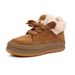 Women's Shoes Thick Fur And Velvet Short Boots Genuine Leather Cotton Shoes Cowhide Snow Boots Non Slip Warm Women's Boots With Thick Soles_vogvips.com