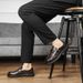 For The Autumn And Winter Season, Men Wear Genuine Leather Men's Shoes With Soft Soles And Bright Surfaces, Such As Lofu_vogvips.com