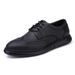 Euro Step British Brogue Trendy Men's Top Layer Cowhide Genuine Thick Sole Carved Business Large Size Pure Leather Shoes_vogvips.com