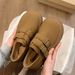 women's All Inclusive 2025 Spring Autumn New Style With One Foot Double Buckle And Round Toe Boken Shoes For Lazy_vogvips.com