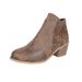Women's Winter Ankle Boots Hollow Out Mid Heel Side Zipper Martin Chunky Heel New_vogvips.com