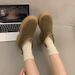 Women's Shoes New Winter Casual Snow Boots Warm Cotton Shoes Fashionable Thick Bottom Short Tube Plus Velvet Cotton Boots_vogvips.com