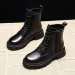 Thick Soled British Style Short Boots Womens Cotton Shoes Winter With Veet 241116_vogvips.com