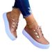Large Size Women's Casual Shoes round Toe Thick Bottom Viscose New Style from Europe And the United States_vogvips.com