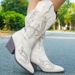 Women Boots Knee High Boots Heel Boots Women Ankle Boots Autumn Winter Short Boots Autumn Winter New Plus Size Embroidered Knight Long Mid Heel Women_vogvips.com