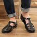 Summer Transparent Crystal Men's Shoes, Fashionable Old-fashioned, Outdoor Wear, Driver's Shoes, Non-slip Casual Daily Versatile_vogvips.com