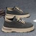 Martin Boots Men's Shoes Breathable Tooling Shoes Men's Platform Sports And Leisure Board Shoes_vogvips.com
