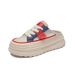Little White Shoes Female Students Thick-soled Heightening Shoes Mesh Breathable Casual Shoes_vogvips.com
