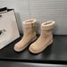 6CM Height Increase Warm Lamb Wool Thick Sole Short For Women Outdoor Wear 2025 New Casual Versatile Side Zipper Snow_vogvips.com