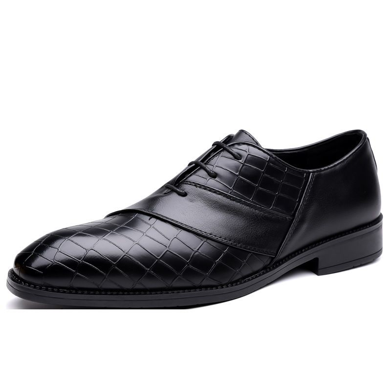British Style Men's Business Formal Casual Leather Pointed Toe Trendy Shoes For Men_vogvips.com