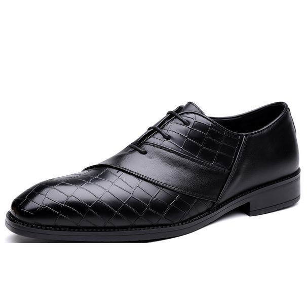 British Style Men's Business Formal Casual Leather Pointed Toe Trendy Shoes For Men_vogvips.com